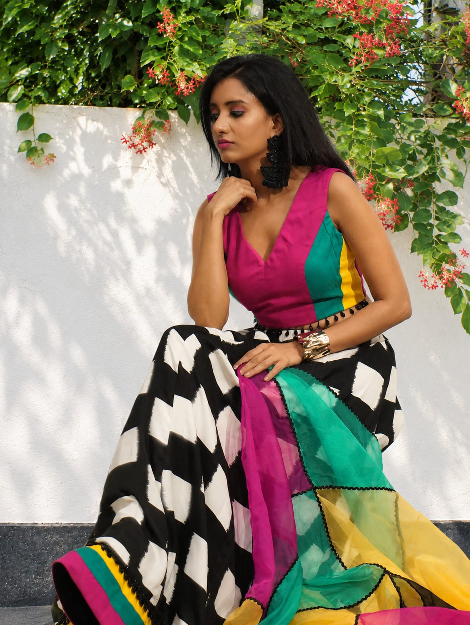Mosaic Kaleido Fusion Set – Lehenga by Label Shivaksh