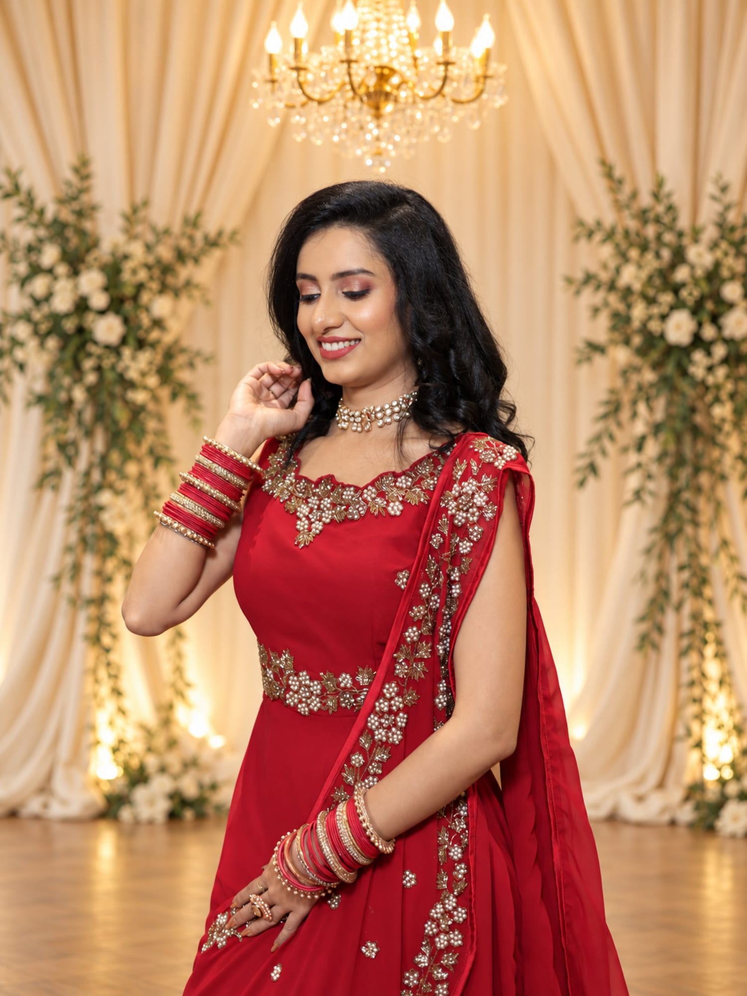 Crimson Noor – Saree by Label Shivaksh, photo 4 of 4